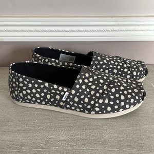 Toms Womens Grey Print Alpargata, Size 7